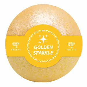 Bath Ball Golden Sparkle