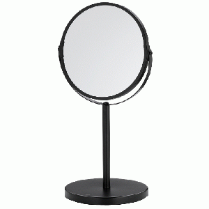 Make-up spiegel op voet Elias (3x vergrotend) - mat zwart