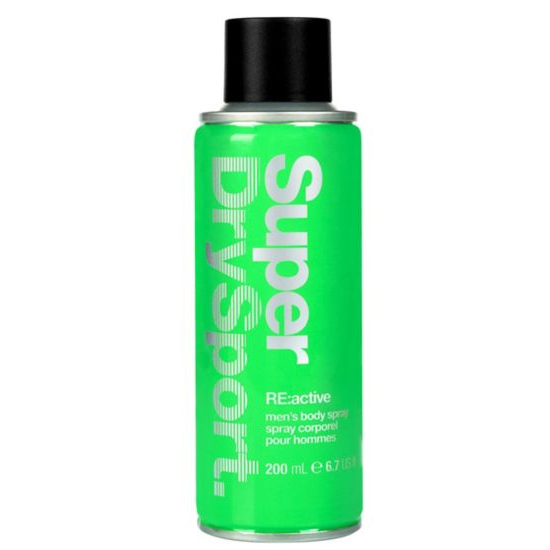 Superdry Spraydeodorant Men´s Re:active 200 Ml Aluminium Groen