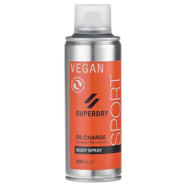 Superdry Spraydeodorant Men´s Re:charge 200 Ml Aluminium Oranje
