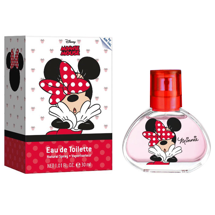 AirVal eau de toilette Minnie Mouse 30 ml transparant/rood