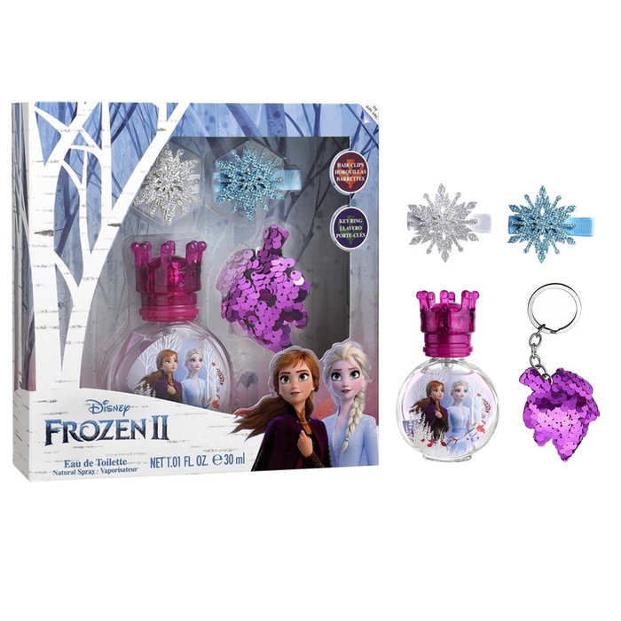 Frozen II EDT 30 ml + Hair Clips + Keyring