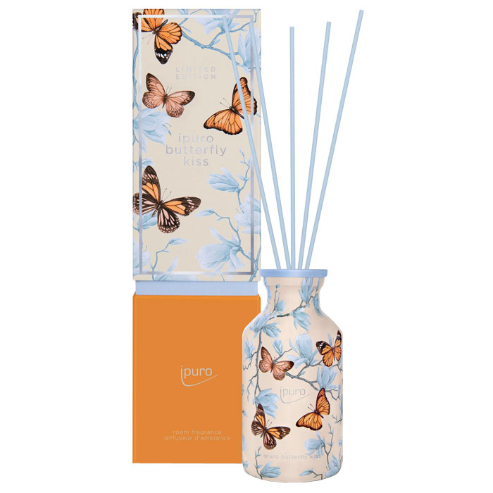 Ipuro Limited edition geurstokjes BUTTERFLY KISS diffuser 240ml