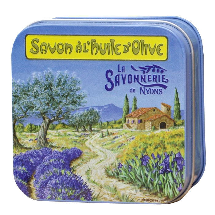 Nostalgisch blikje met zeep provance lavendel