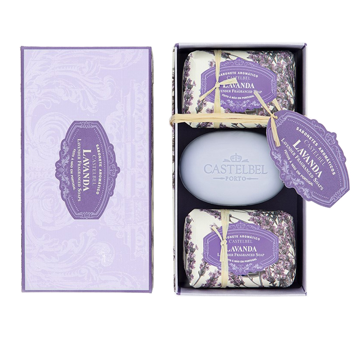 Castelbel - Zeepset Lavanda 3 x 150 gr (lavendel)